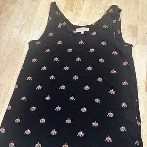 Philosophy Black Top with Elephant Detail